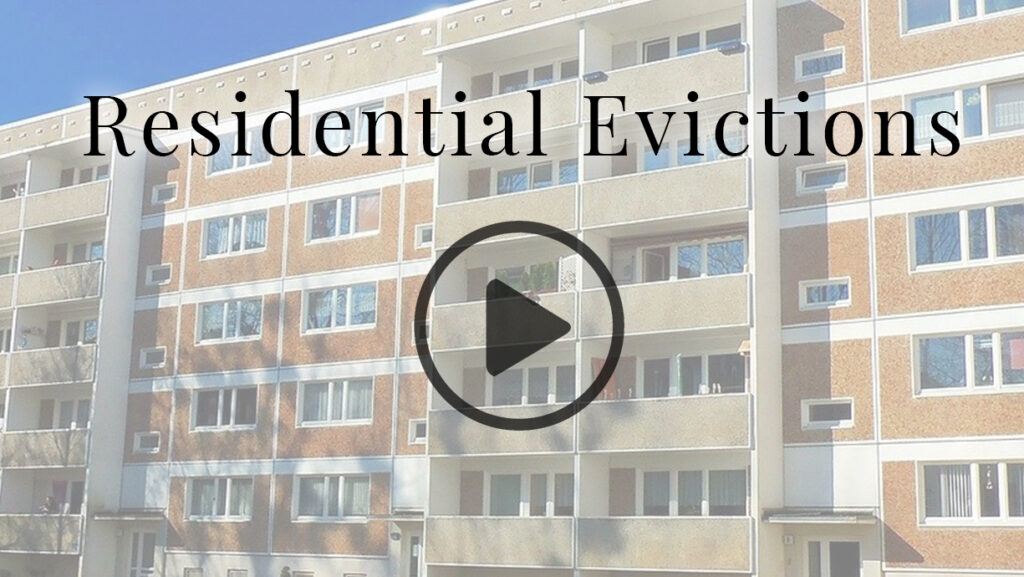 Residential Evictions